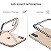 RANVOO Clear iPhone Xs Max Case, Soft Silicone Cover with Gold Electroplated Bumper Thin Slim Fit Case for iPhone Xs Max 6.5 Inch (2018), Gold