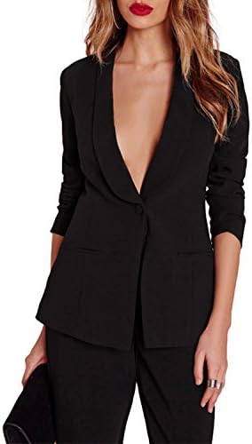 HaoDuoYi Women Seperate Blazer Pants Suits for Bussiness