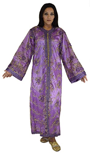 Moroccan Caftan handmade Wedding Gown 2 Pieces Embroidered Fits SMALL to LARGE