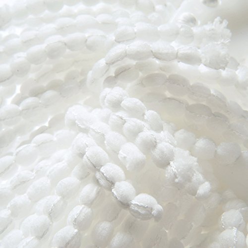 Meirun 360 Degree Wet Mop,Superfine Fiber Flexible Handle Cleaning Washing Mop for Car and Household (White with 2 head)