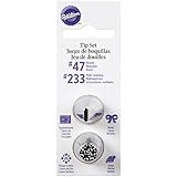 Wilton W418SET-47233 Basketweave and No.233 Multi-Opening Decorating Tip Set