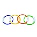 WOTOW Pool Toy Dive Rings, Underwater Swimming Toy for Kids Summer Pool Water Game 4 Piece Plastic Diving Rings Dive Training Gift for Boy Girl Students Recreation Play Assorted Colors (Multi-Color)