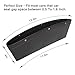 Coitak 2 PCS Car Seat Gap Organizer, PU Full Leather Car Seat Console Organizer, Black Car Seat Gap Filler