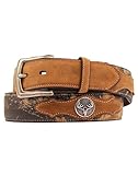 Nocona Men's Mossy Oak Deer Skull Concho Belt