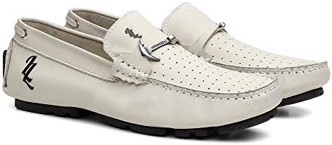 mocassim masculino branco