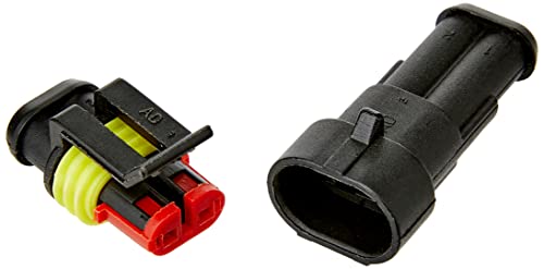 Sealey Ssc2mf Super Joint mâle et femelle 2 voies connecteur, Rouge