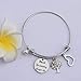 FEELMEM Bracelet Gift For Grandma Best Grandma Ever Expandable Wire Bangle Grandma Gift (Silver)