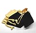 Housweety 10PCs Black Velvet Drawstring Pouches Jewelry Gift Bags 12cmx9cm(4 6/8