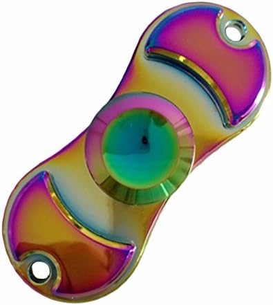 Mascoo Rainbow Magic Finger Spinner Metal Made Relieve Stress Anxiety Useful Hand Spinner Toy Time Killer B
