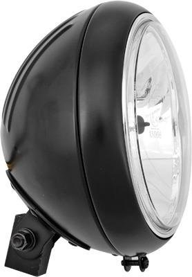 HardDrive L20-6084GDBE Black 7" Headlight Grooved Shell