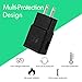 Fast Charge Adaptive Fast Charger Kit for Samsung Galaxy S8/S8 Plus/Note8, HZATECH USB Type C Fast Charging Kit True Digital Adaptive Fast Charging (Wall Charger+ Type C Cable) - Black