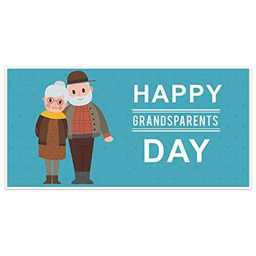 Amazon Com Cute Blue Happy Grandparents Day Banner Handmade