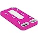 Pink / White Hybrid Rugged Hard Silicone Case Cover w/ Stand for Apple iPod Touch 5th Generation 5G 5