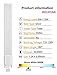 Amazing power GX23 LED Bulbs, 6W LED 2-Pin PL Horizontal Recessed Lamp, 13W Equivalent CFL Bulbs Warm White 3000K 2-Pack