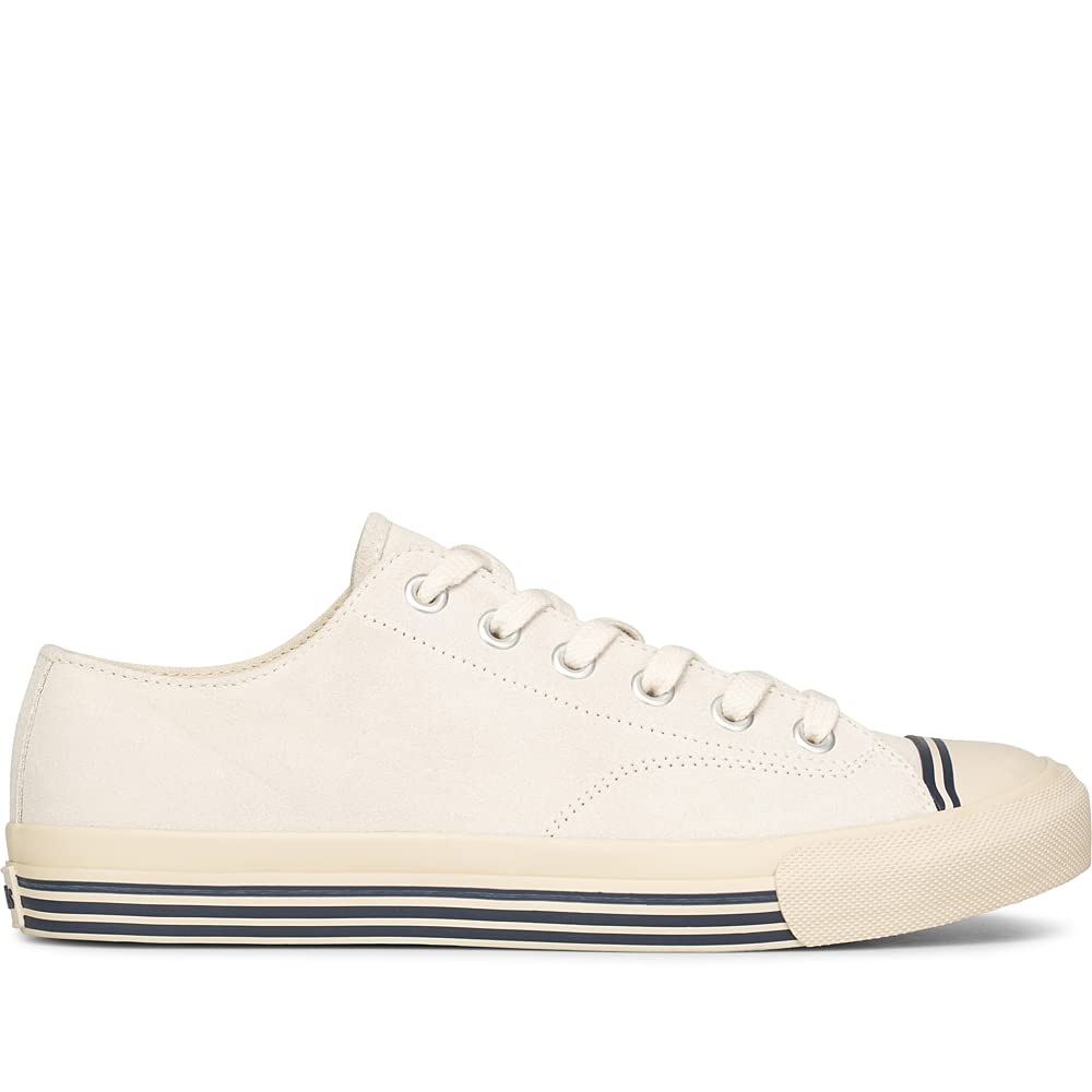 PRO-Keds Men’s Super Lace Up Fashion Sneaker, Cream Suede, 5