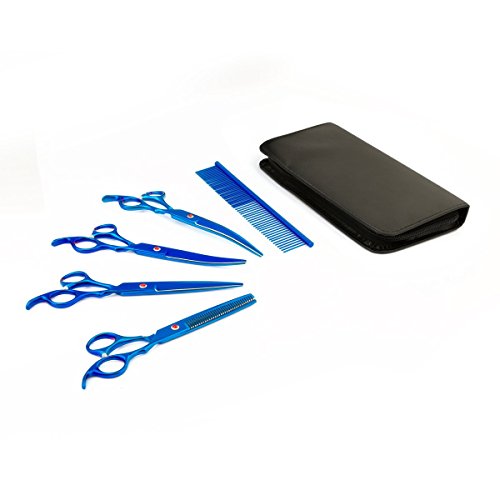 4Pcs/Set Professional Salon Barber Scissors Hairdressing Shears Haircut Tool Kit 7.0inch