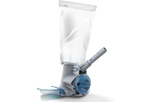 KOKIDO Rechargeable Heavy Duty Pool Leaf Vacuum Cleaner, Commercial Power Suction for Pool Closing, Standard and Fine Filter Bags, for Larger Leaves and Debris, Inground and Above Ground Pools XV910