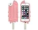 HI-BOOM Cute 3D Popsicle Shape Silicone Case Cover for Iphone 5/5s (Pink)