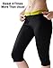 IFLOVE Women's Body Shaper Sauna Slimming Pants Hot Thermo Neoprene High Waist Fat Burning Sweat Capris Workout Shapers for Weight Loss L