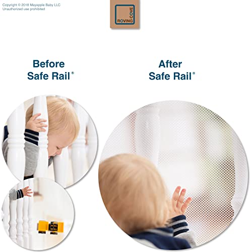 RovingCove Stair Banister Guard 10ft x 3ft, Railing Safety Net for Baby