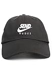 Send Nudes Unstructured Baseball Dad Hat Cap - Black