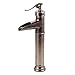 Fuloon Ceramic Brass Kitchen Bathroom Sink Faucet Mixer Tap Single Hole (Antique Copper)