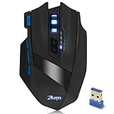 Spending on Zelotes F15 Professional Wireless Wired USB LED Lighting Adjustable 2500 DPI