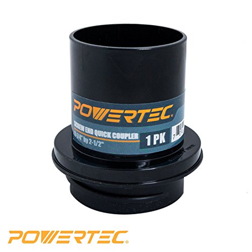 POWERTEC 70191 Screw End Quick Coupler for 2-1/2" Hose - Left-Hand Threaded Adapter, 2-1/4 x 2-1/2"