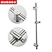 Neady Shower Slider Bar 26 Inch Stainless Steel Brushed Nickel Lead-Free Handheld Shower Heads' Assister Adjustable Shower Arms & Slide Bars Wall Mounting Hardware Showerhead Holder