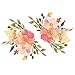 Runtoo Pink Peony Wall Decals Hydrangea Flower Wall Stickers Home Decoration Bedroom Living Room Wall Art Decor [8 Flowers]