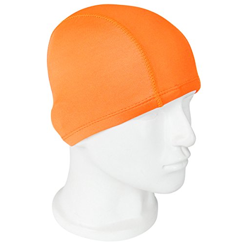 QY 2Pack Superior Polyester Cloth Fabric Bathing Cap Swimming Caps