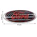 99 Carpro F150 Front Grille Tailgate Emblem for Ford, 9 inch American Flag Oval Decal Badge Nameplate for FORD 2004-2014 F250 F350, 11-14 Edge, 11-16 Explorer, 06-11 Ranger (US Flag Emblem 2)