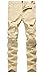 Men's Ripped Distressed Destroyed Skinny Fit Jeans Pants with Holes