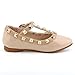 Cctwins Kids Toddler Little Kid Baby Girl Studded T-Strap Flat Shoes for Child