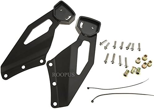 ROOPUS Windshield Mount Bracket Curved Straight 50" LED Light Bar Roof Mounting For 99-06 Chevy Silverado GMC Sierra