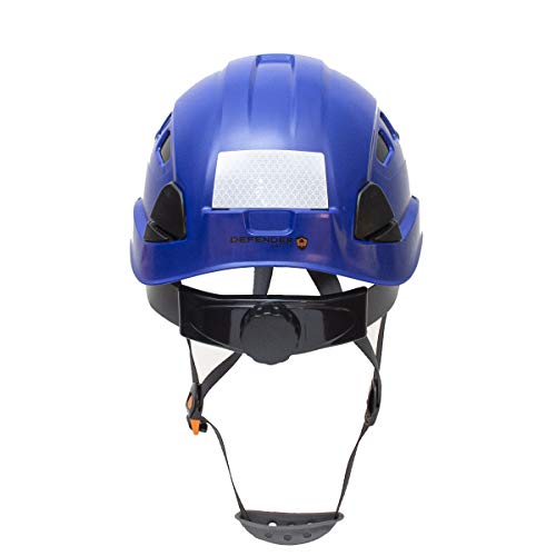 Defender Safety H1CH Safety Helmet Hard Hat with Visor ANSI Z89.1 for Construction (Blue w