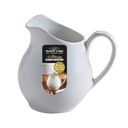 Mason Cash Collection Feinem Steingut stellenpool und Sauciere Krug, weiß, 0,5 Liter