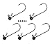 Harmony Fishing - Tungsten Shakeyhead Jigs [Pack of 5 w/Bait Pegs] (shaky head jig hooks for bass fishing) (1/8 oz (5 Pack))