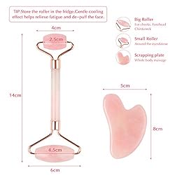 Face Roller-YeeTeching Jade Roller and Gua Sha Set
