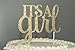 CMS Design Studio Handmade Baby Girl Shower Cake Topper Decoration - It's a Girl - Double Sided Gold Glitter Stock