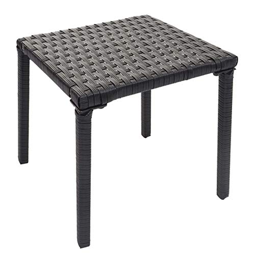 Mendler 2er-Set Sonnenliege HWC-E27, Relaxliege Gartenliege, Poly-Rattan - schwarz, Kissen Creme-beige – Bild 6
