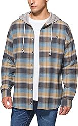 CQR Men's 100% Cotton Plaid Flannel Shirt, Long