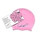Long Hair Swim Cap - Swimming Caps for Women Men - Extra Large Swim Caps - Premium Waterproof Silicone Swim Cap - Dreadlocks - Suits Recreational Swimmers (Rose Quartz L)