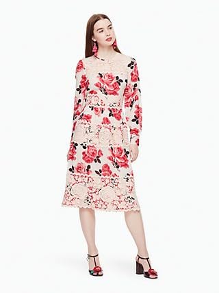 Amazon ケイトスペード Kate Spade Rosa Lace Dress ロザレースドレス ピンクサンドマルチ色 並行輸入品 Miseoni ワンピース チュニック 通販