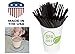Coffee Stir Sticks, Plastic Stirrers: USA Made, BPA Free: Cocktail Straws, 5.25 Inches, Black, 1000 Count