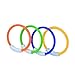 WOTOW Pool Toy Dive Rings, Underwater Swimming Toy for Kids Summer Pool Water Game 4 Piece Plastic Diving Rings Dive Training Gift for Boy Girl Students Recreation Play Assorted Colors (Multi-Color)