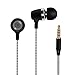Wired Earbuds, CSHope In-ear Stereo Earphones with Heavy Bass Stereo Loud Sound Earplugs Noise Isolating Headphones with Answer Calling Control 3.5mm for Smartphones (White and Black)