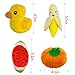 TuhooMall 12-15cm/ 4.7-6 Inch Squeaky Fruits and Vegetables Plush Puppy Dog Toys for Small Dogs