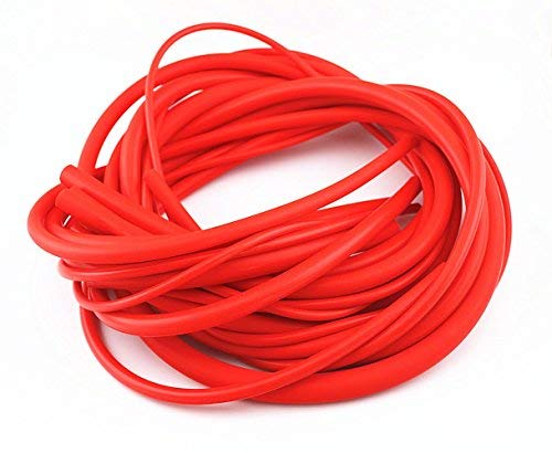 QIKE Universal 3mm/4mm/6mm/8mm/10mm/12mm /14mm/Inner Diameter High Performance Silicone Vacuum Hose Tube Kit (black) (red, 7size)