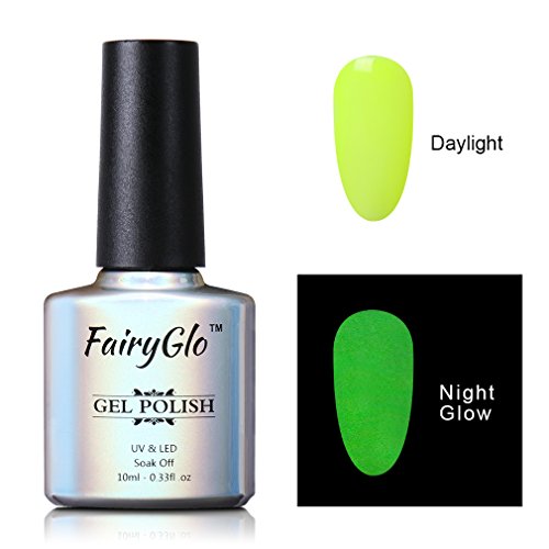 FairyGlo Long Lasting Night Glow Gel Nail Polish Soak Off UV LED Dramatic Manicure Decor Kit Nail Art For Party Carnival Dressing 10ml 6701 FairyGlo Long Lasting Night Glow Gel Nail Polish Soak Off UV LED Dramatic Manicure Decor Kit Nail Art For Party Carnival Dressing 10ml 6701